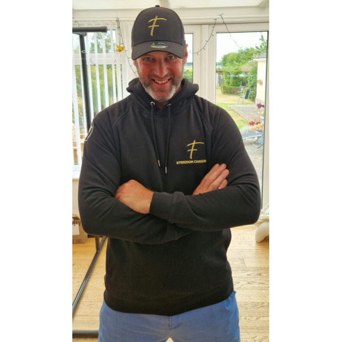 Freedom Chasers Unisex Organic Cotton side pocket hoodie Thumbnail