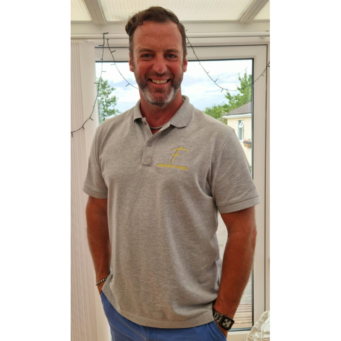 Freedom Chasers Unisex Organic Cotton short sleeve polo Thumbnail