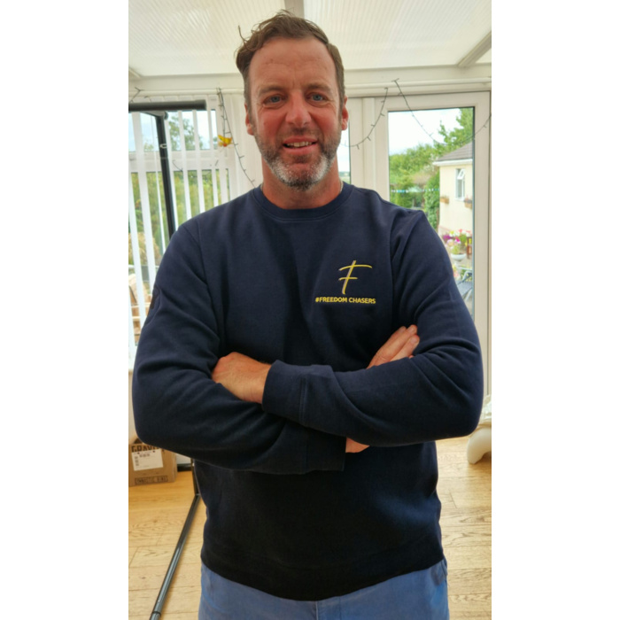 Freedom Chasers Unisex Organic Cotton crewneck sweatshirt Thumbnail