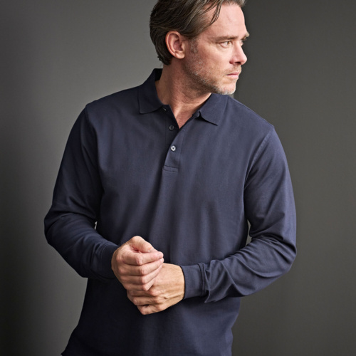 Tee Jays Men's Luxury Long Sleeve Stretch Polo TJ1406 Men's Luxury Long Sleeve Stretch Polo Thumbnail