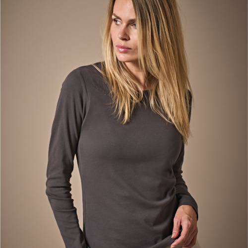 Tee Jays Ladies' Long Sleeve Interlock Tee TJ590 Ladies' Long Sleeve Interlock Tee Thumbnail