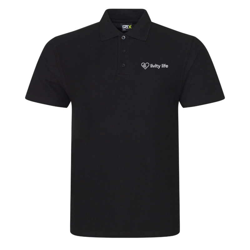 Livity Life - Mens Pro Polo - Black Thumbnail